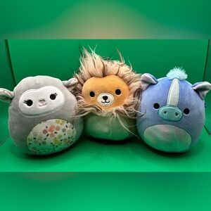 Squishmallows 8” Trio Francis The Lion Elea Lamb Romano Hippocam Xmas Gifts Kids